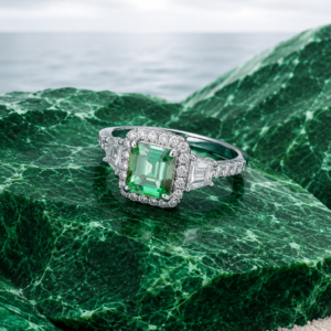 Green Diamond Ring