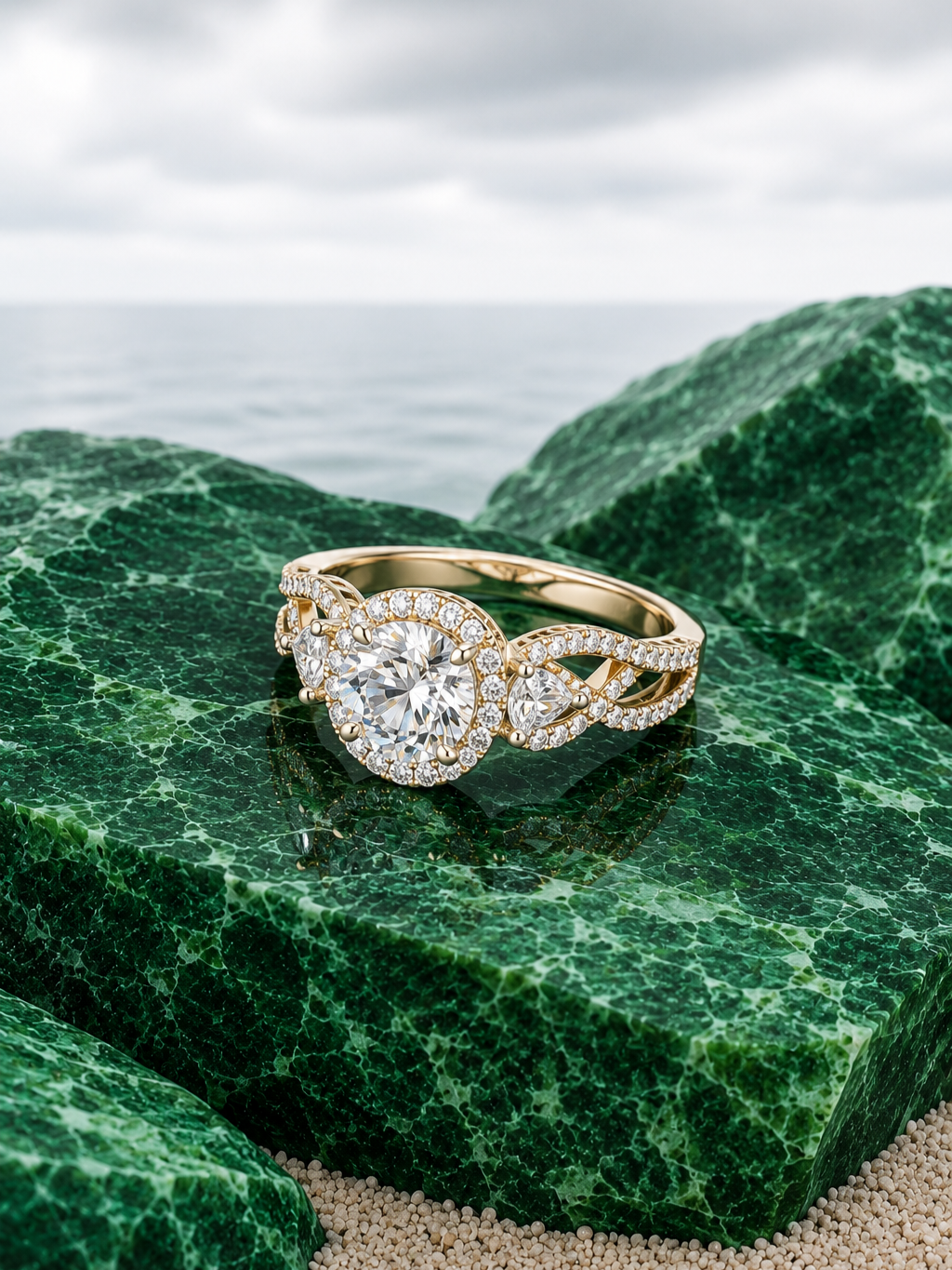 Gold Ring with Diamonds