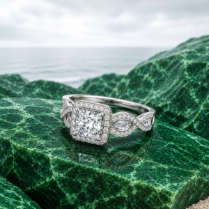 Pure White Diamond Ring
