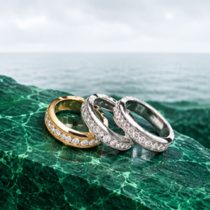 Pure Silver Diamond Ring