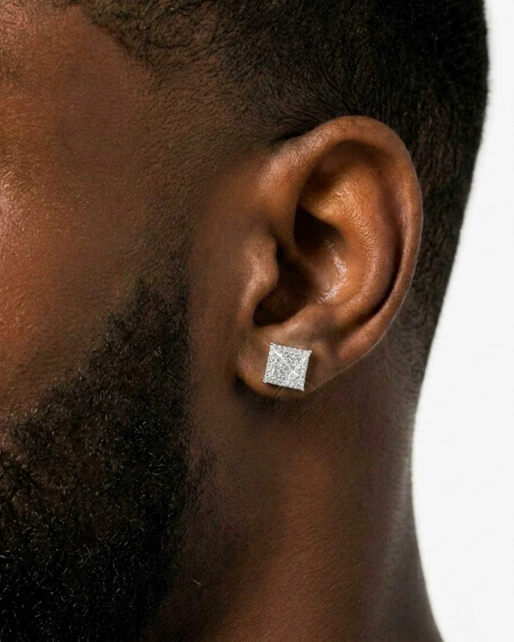 Moissanite Square Earrings