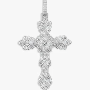 Moissanite Ornamental Cross