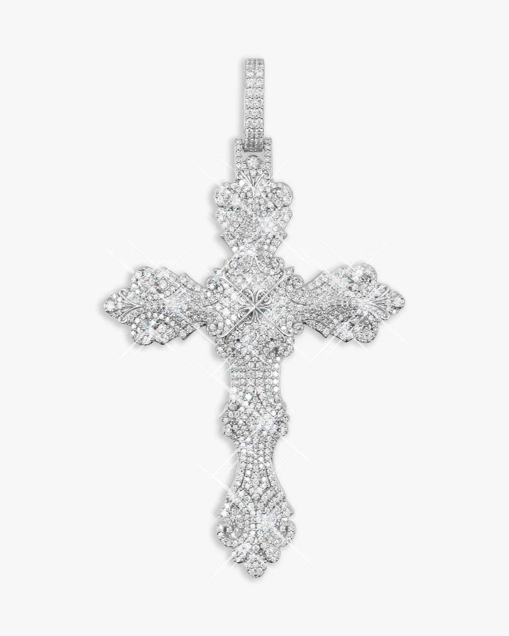 Moissanite Ornamental Cross