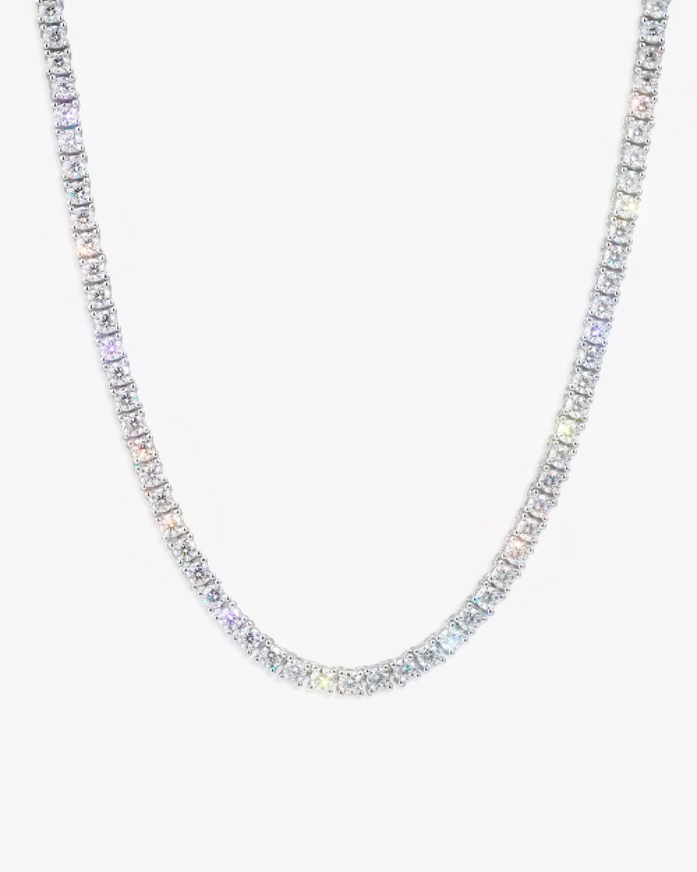 Silver Moissanite Tennis Chain