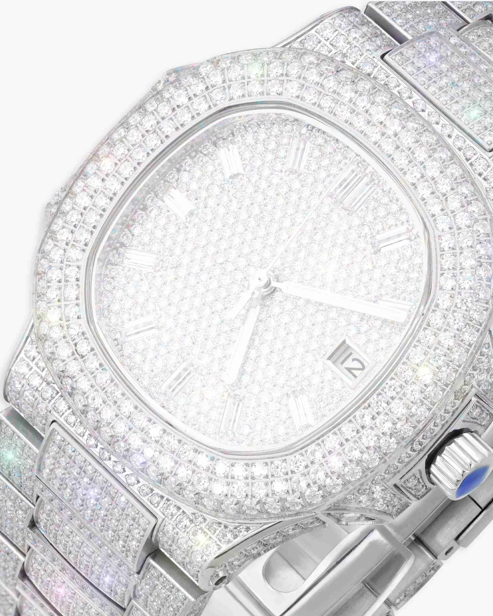Circle Face Moissanite Watch - Image 4