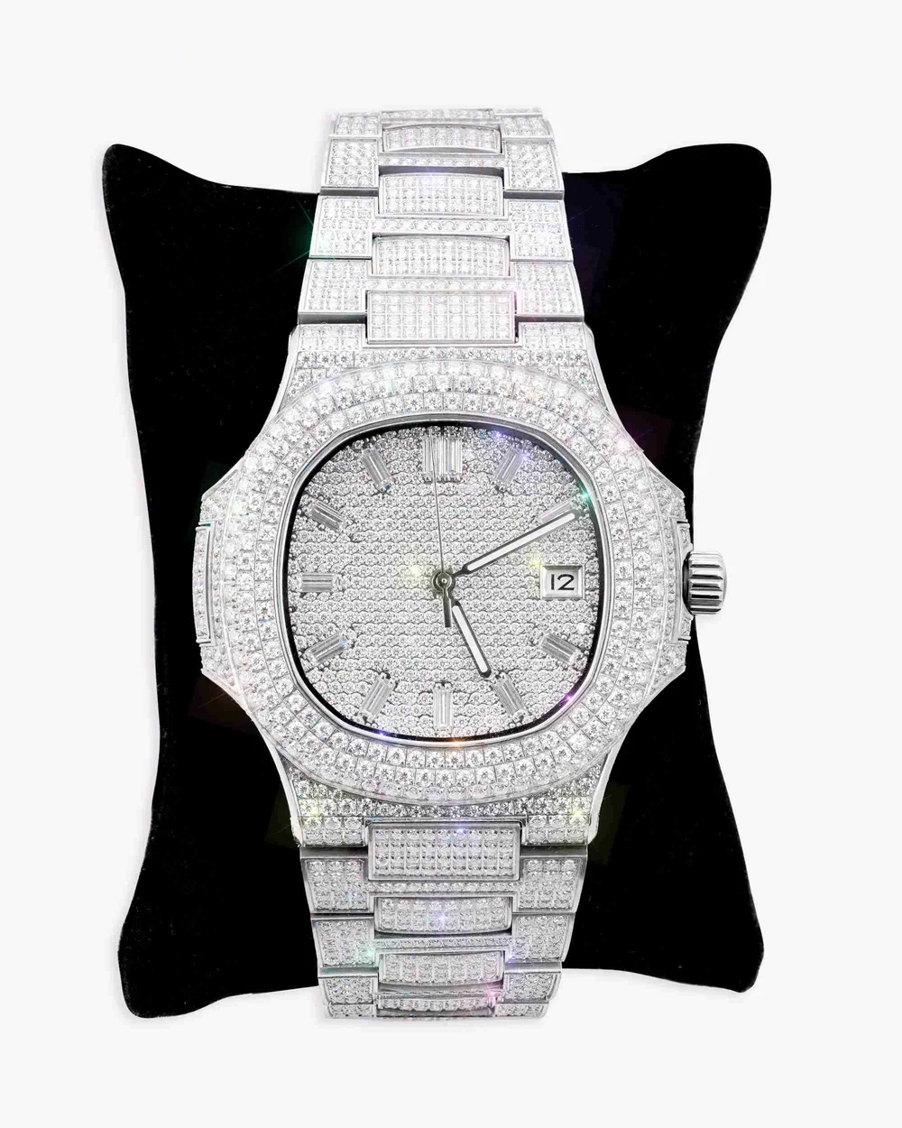 Circle Face Moissanite Watch - Image 3