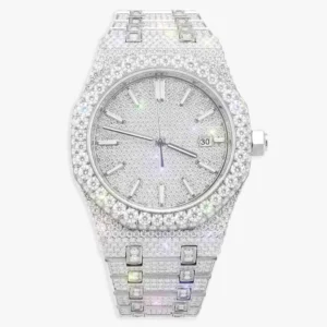 Bust Down Moissanite Watch