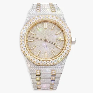 Bust Down Moissanite Watch | 44MM