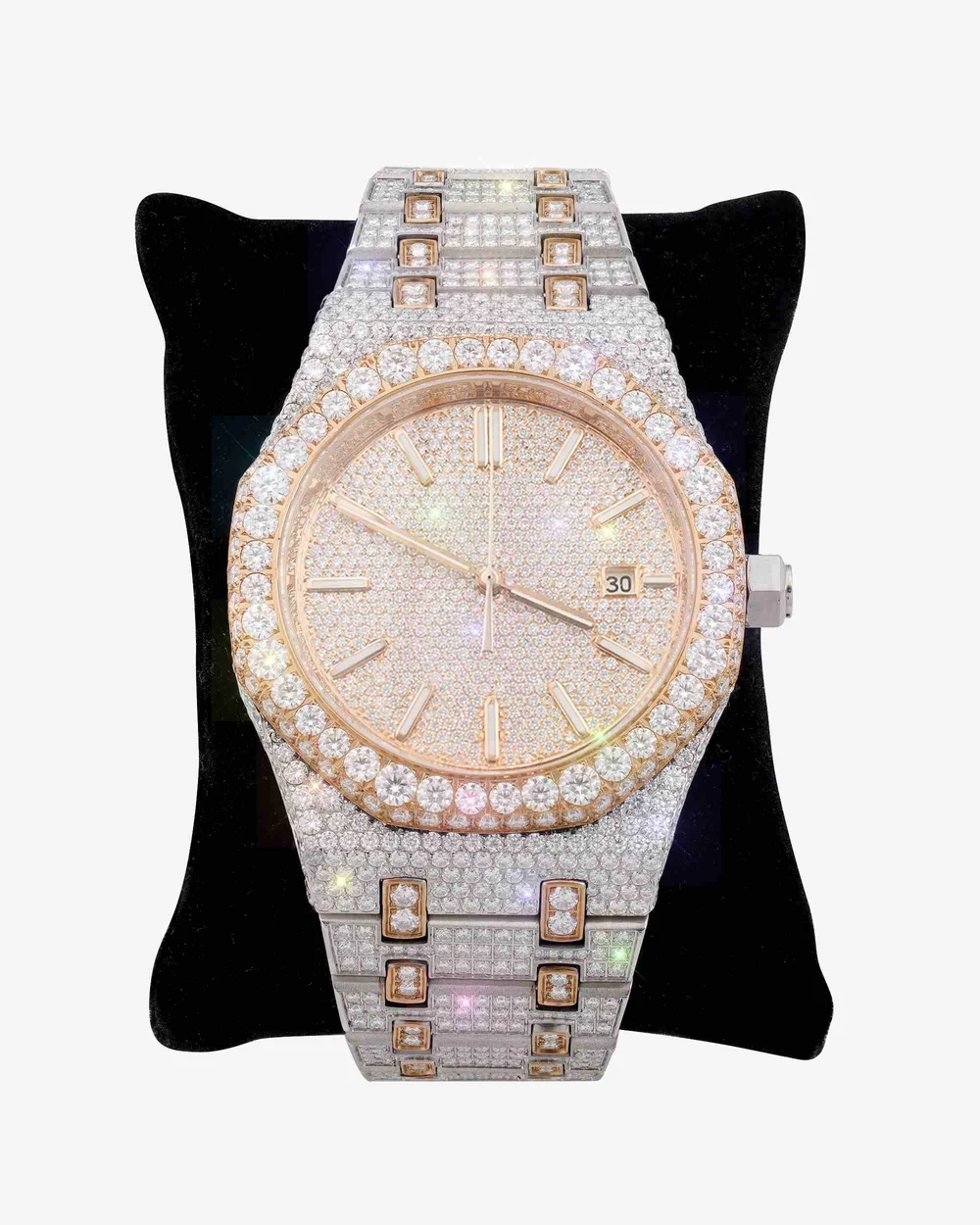 44MM Bust Down Moissanite Watch - Image 3