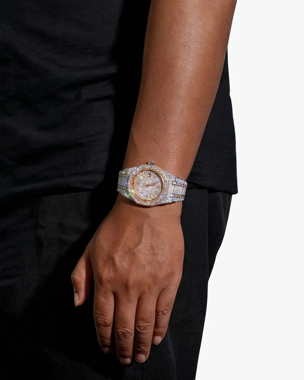 44MM Bust Down Moissanite Watch - Image 2